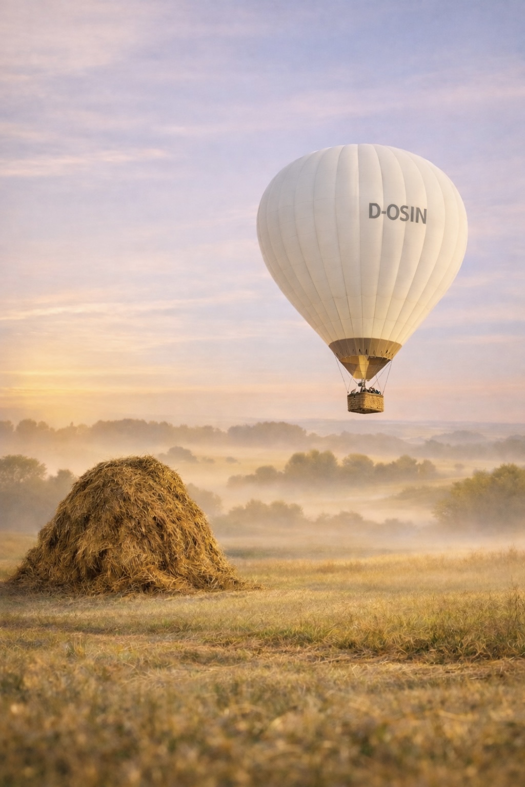 Start eines Heißluftballons auf den Wiesen der Denkmalschmiede Höfgen