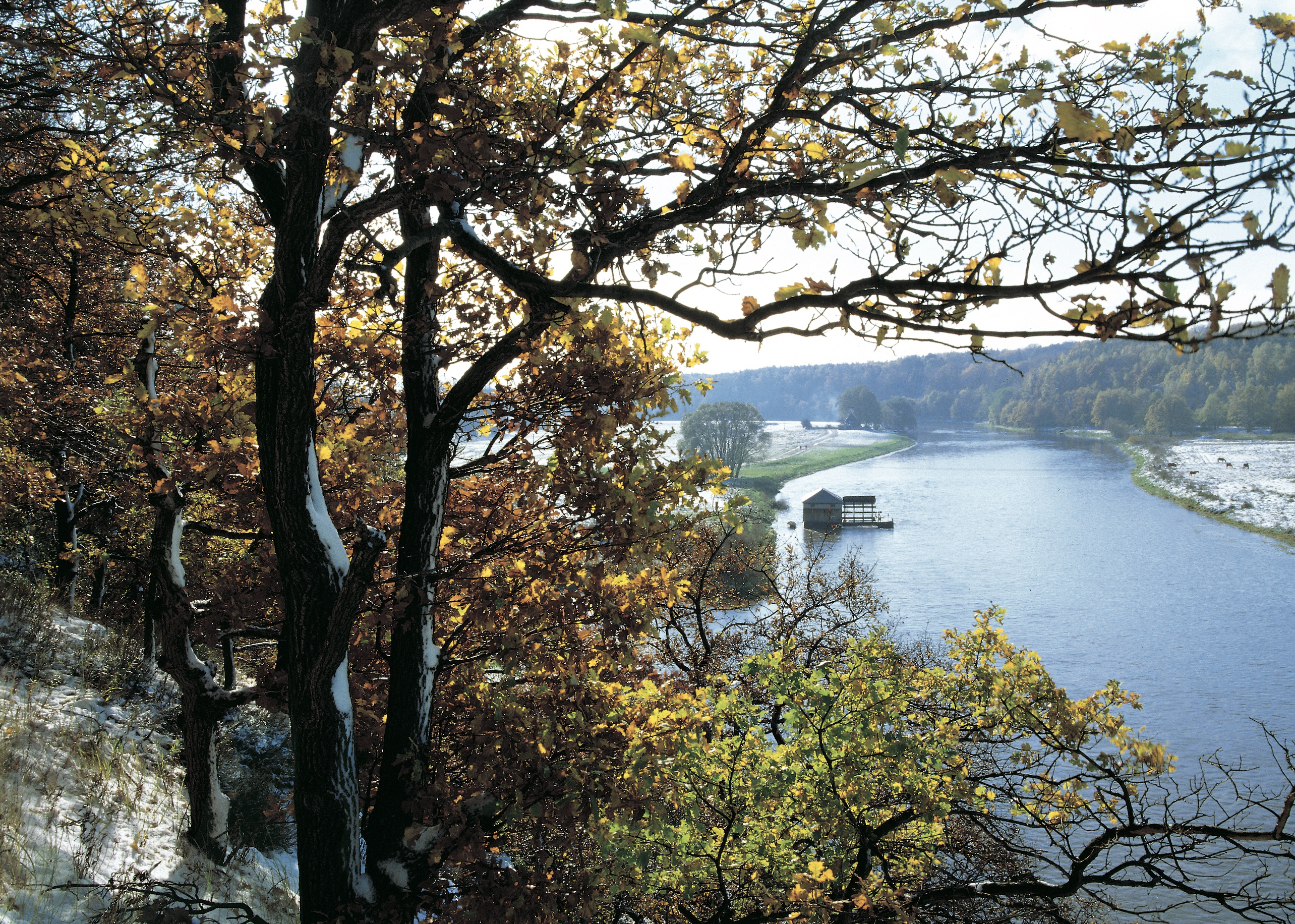 Schiffmühle Höfgen auf der Mulde am Sommerliegeplatz