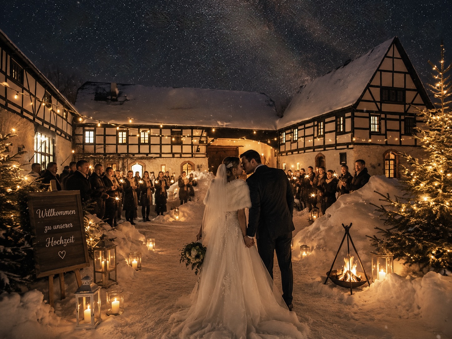 Winterhochzeit Denkmalschmiede Höfgen